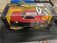 ERTL 1:18 scale 1967 Pontiac GTO, red, in box.