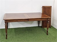 DINING ROOM TABLE WITH LEAF - LEAF IS 18" WIDE