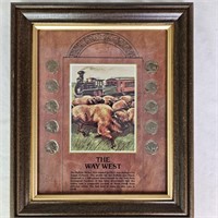 Buffalo Nickel Framed Display 10 Coins