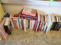 BOOKS ON FLOOR / 2 PRINTS & BASKET