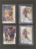 4 Kobe Bryant Basketball Cards