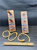 Antique ring toss game