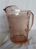 DEPRESSION GLASS WATER PITCHER