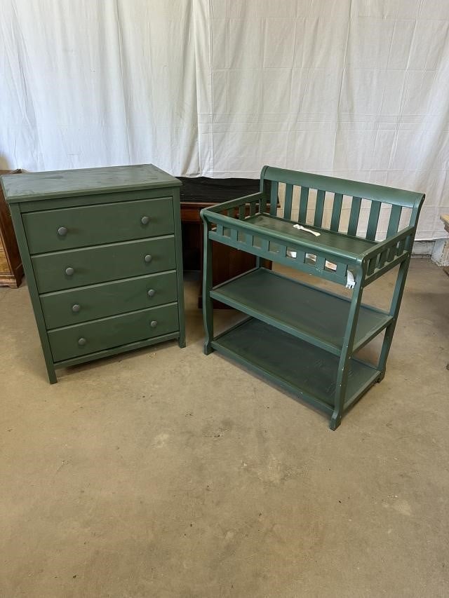 Changing Table and Matching Dresser