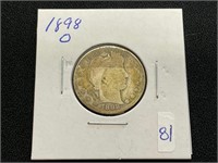 1898O Barber Quarter