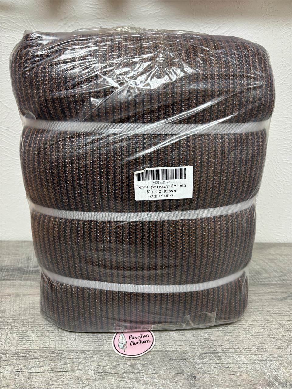 5’ x 50’ brown mesh privacy fencing