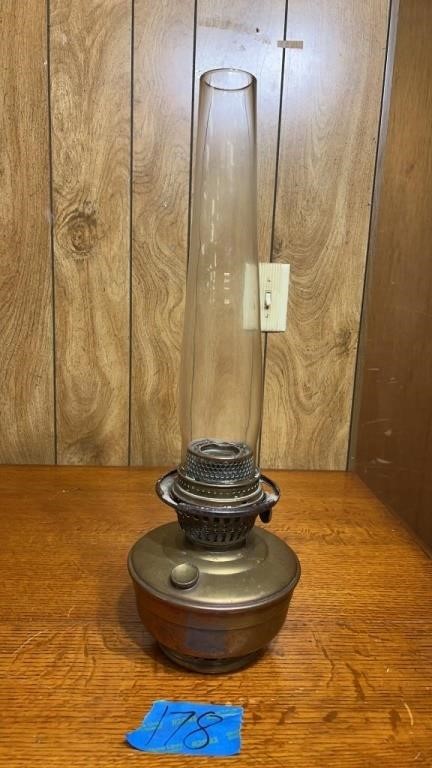Aladdin model 12 mantle lamp with glass shade