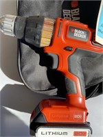 Black n Decker 20 v cordless drill & bag