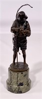 Bronze: "Fisherman," H. Gladenbeck Sohn,