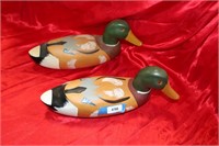 2 WOODEN DUCK DECOYS