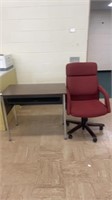 desk and chair