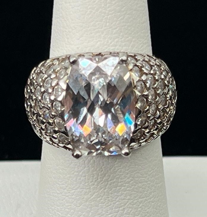 925 Sterling Dome Ring - Size 7