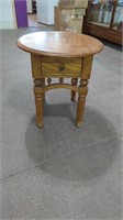 Estate. Solid Oak End Table with Drawer