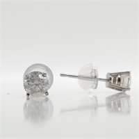 Certified 14K  Diamond(0.54Ct, Si, J-K) Earrings
