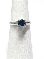 Certified  Blue Diamond(0.78Ct, I3) Ring