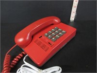 VINTAGE RED WORKING TELEPHONE