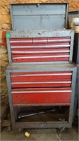 Rolling Tool Box Cabinet. Upper & Lower w/ Content