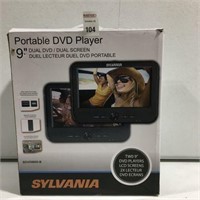 SYLVANIA PORTABL DVD PLAYER DUAL DVD/ DUAL