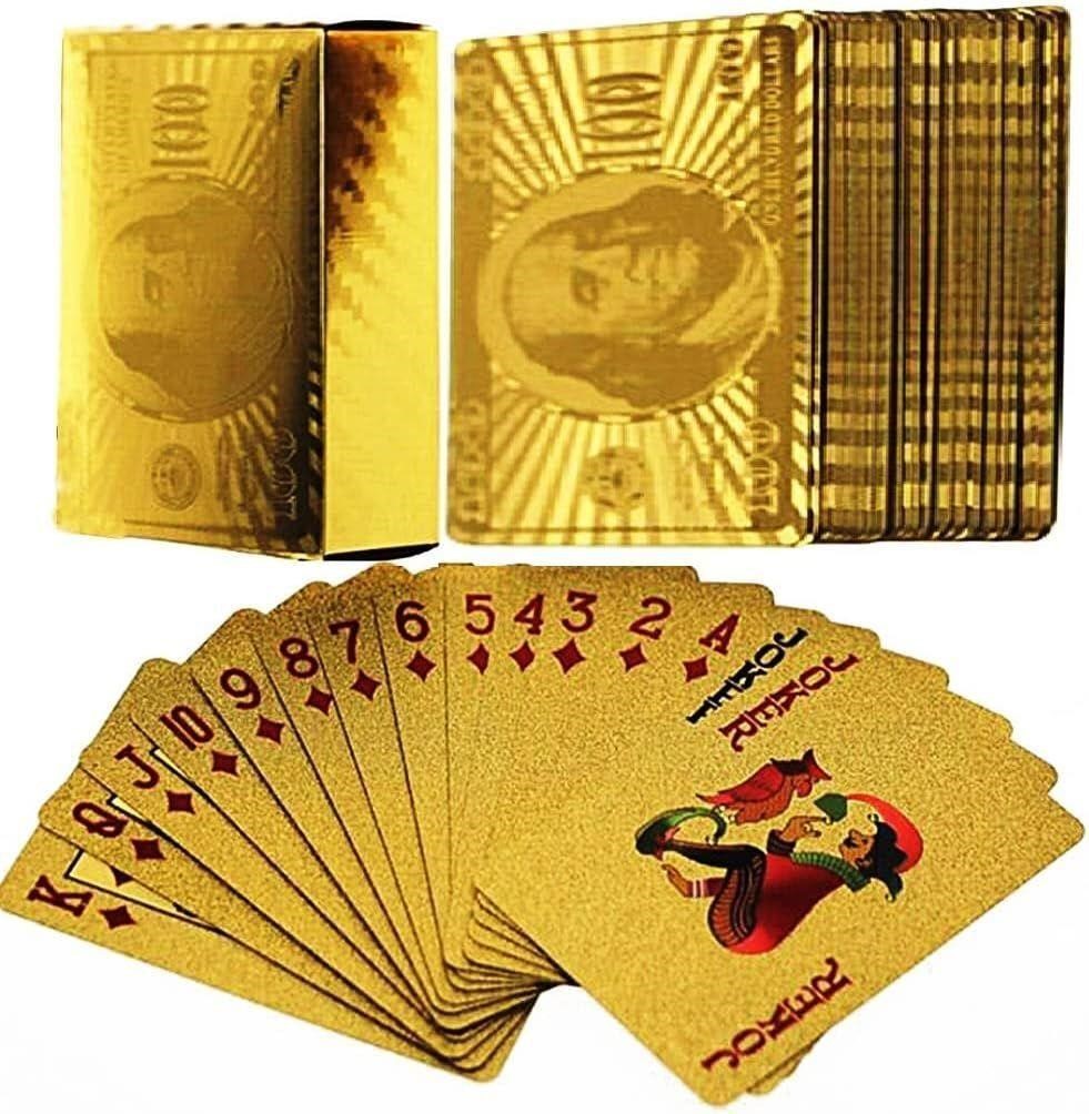 Gold Playing Cards 24k Carat Gold Plated