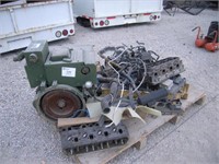 pallet of engine parts