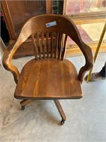 Vintage Wood Office Chair