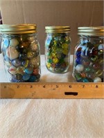 3 Jars of Marbles