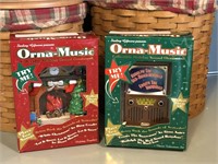 2 Orna Music Collectible Christmas Ornament's