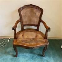 Vintage Caned Chair - damaged