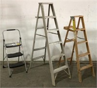 (3) Assorted Step Ladders