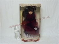 Hand Painted Porcelain Bisque 18" Doll w Box