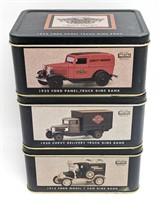 (3) 1/43 Scale Die-Cast Harley-Davidson Truck