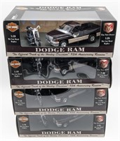 (4) 1/18 Scale Die-Cast Dodge Ram 95th Anniversary