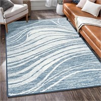 Castage 5’x7’ Area Rug - Blue