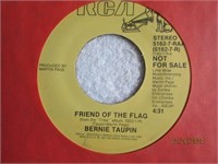 Record 7" Promo Bernie Taupin Friend Of The Flag