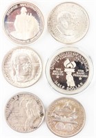 Coin 6 Commemorative Half Dollars Silver