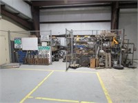 CONTENTS OF PARTS CAGE INSIDE WAREHOUSE