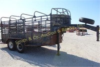 16' GOOSENECK STOCK TRAILER