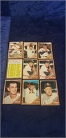 (9) 1962 Topps Baseball Cards