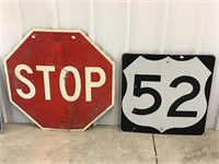 Aluminum Stop Sign, Aluminum 52 Sign