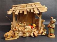 Anri Ferrandiz Wood Nativity Manger Set, Baby