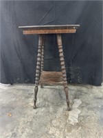 Small Turned Leg Vintage Side Table