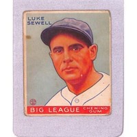 1933 Goudey Baseball Luke Sewell