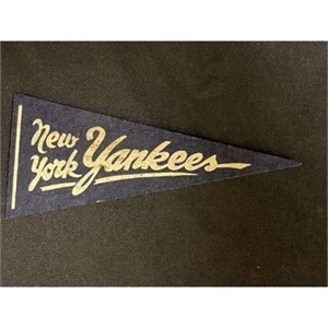 1950's Ny Yankees Stadium Mini Pennant