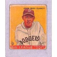1933 Goudey Baseball Bud Clancy