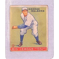 1933 Goudey Baseball George Walberg