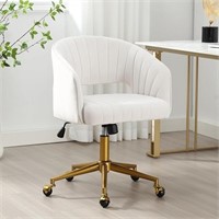 B6204 Desk Chair with Wheels, cream