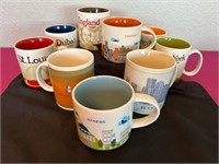 Starbucks Mugs, Collector Series, Nine
