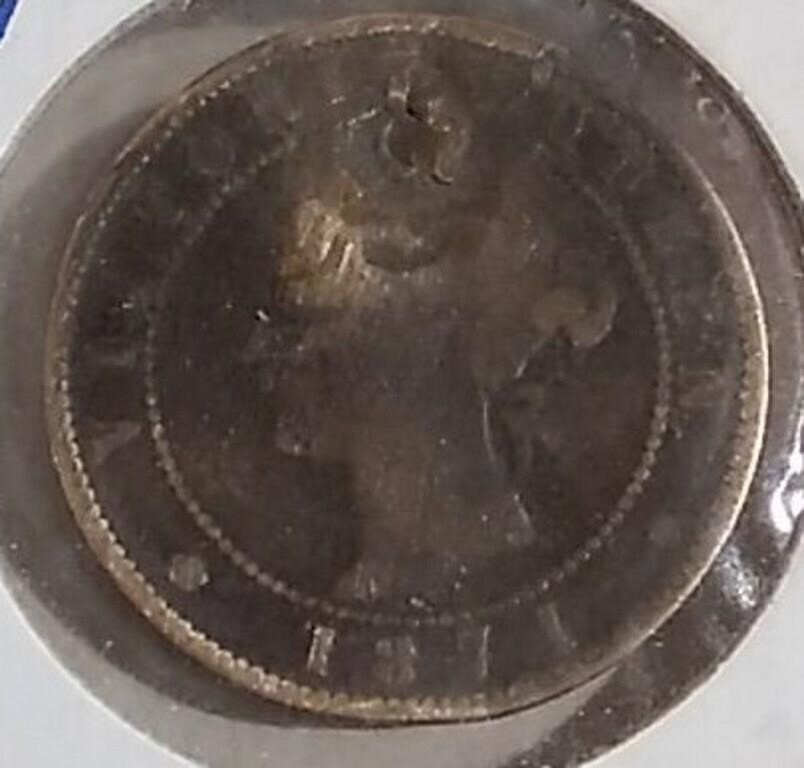 1871 PEI Cent "Hole"