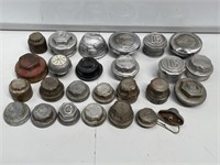 Selection Vintage Wooden Wheel Hub Caps