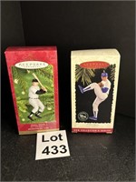 Hallmark Keepsake Ornaments MLB Mickey Mantle and